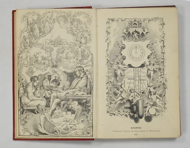 Dickens, Charles - The Cricket on the Hearth. A fairy tale of home. First Edition. engraved pictorial and printed titles, frontis. and 12 text engravings (by Leech, Doyle, Maclise et al); original blind decorated and gil